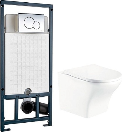 Унитаз WeltWasser Odenbach 004 GL-WT + Marberg 507 RD (белый глянец/хром)