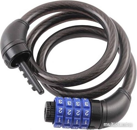 Тросовый велосипедный замок Tonyon 10x1200 5231C-1012 (черный)