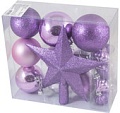 Елочные игрушки Волшебная страна SYCB17-519 18 шт (сиреневый)