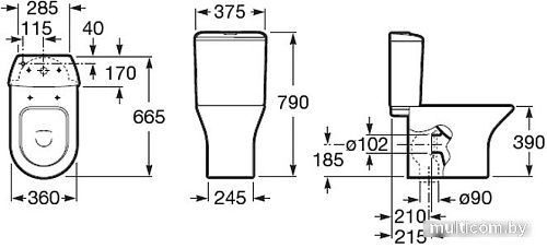 Унитаз Roca Nexo 7342640000
