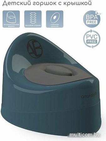 Детский горшок Amarobaby Fort AB221102F/18 (бирюзовый)