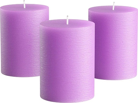 Набор свечей Мелт 100 мм (3 шт, лиловый)