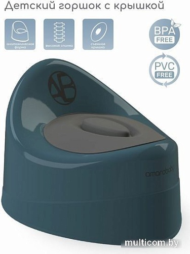 Детский горшок Amarobaby Fort AB221102F/18 (бирюзовый)
