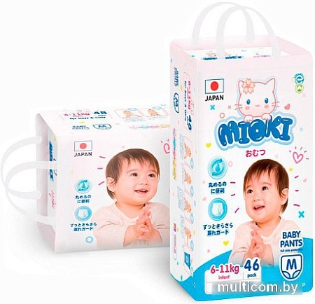 Трусики-подгузники Mioki M 6-11кг (46 шт)