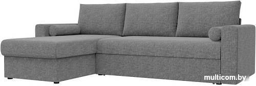 Угловой диван Mio Tesoro Верона левый (рогожка, серый)