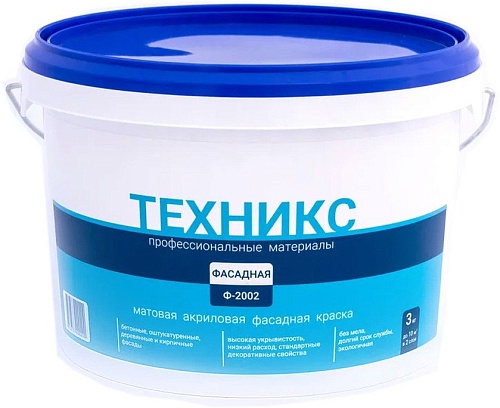 Техникс Фасад ВД-АК-1 Ф-2002 P 3 кг (серый)