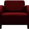 Интерьерное кресло Brioli Карл (экокожа, L16 вишневый/темные ножки)