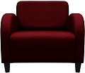 Интерьерное кресло Brioli Карл (экокожа, L16 вишневый/темные ножки)