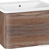Runo Тумба с умывальником Runo Тоскана 80 + Никсон 80 (подвесная, темное дерево)