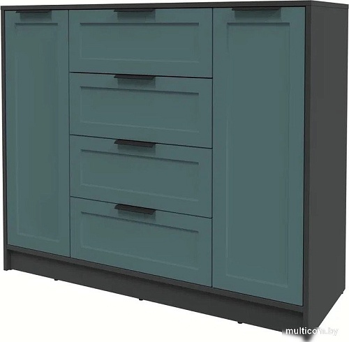 Тумба Интерлиния Концепт Тренд КТ-Т120 (антрацит/верде)