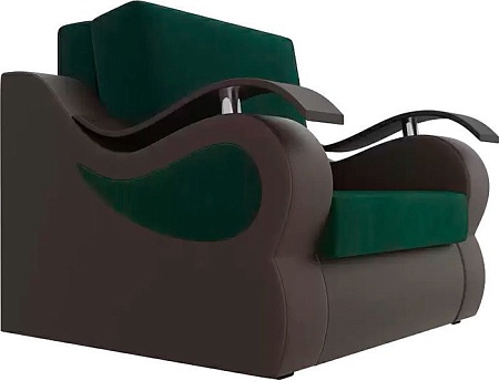 Кресло-кровать Mebelico Меркурий 105484 80 см (зеленый/коричневый)
