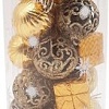 Елочная игрушка MonAmi Новогодний Микс GOLD23-6103 (20 шт)