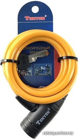 Тросовый велосипедный замок Tonyon 8x1000 506K-0810C (в ассортименте)