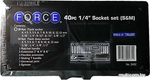 Универсальный набор инструментов Force 2402 (40 предметов)