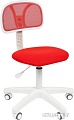 Кресло CHAIRMAN 250 white (красный)