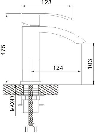 Смеситель Rose R1501H