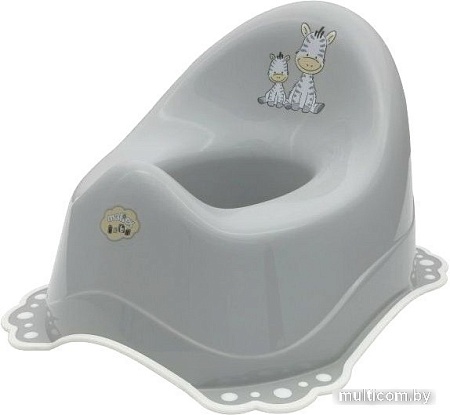 Детский горшок Maltex Зебра 6517 (серый/белый)