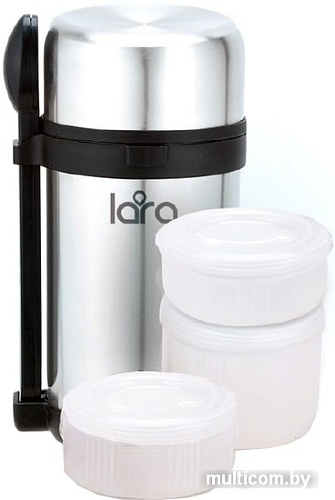 Термос для еды Lara LR04-52 1.5л (серебристый)