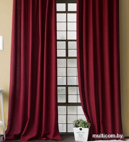 Комплект штор Pasionaria Джерри 400x230 (2 шт, винный)