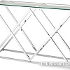 Консольный стол Stool Group Инсигния 115x30 ECST-026 (прозрачное стекло/сталь серебристый)