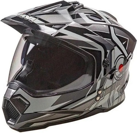 Мотошлем AIM JK802S 802-024-XS (XS, черный/серый/белый)