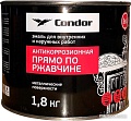 Эмаль Condor Антикоррозионная прямо по ржавчине 3в1 1.8 кг (черный)