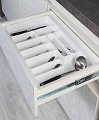 Лоток для столовых приборов Starax S-2289-W (белый)