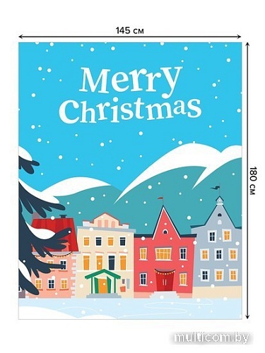 Скатерть JoyArty Рождественский городок tcox_380800_180x145