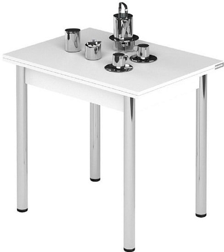 Обеденный стол Leset Лиль 1Р МИ (белый/хром)