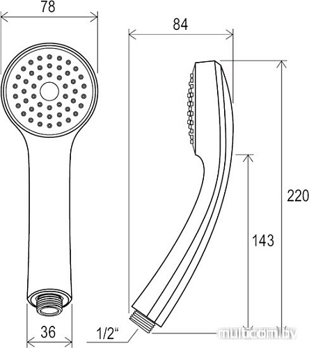 Душевой гарнитур Ravak 901.00 [X07P005]