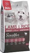 Сухой корм для собак Blitz Sensitive Adult Small Breeds Lamb & Rice (для мелких пород с ягненком и рисом) 7 кг