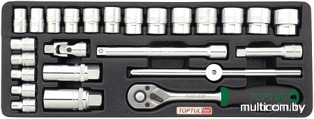 Набор торцевых головок Toptul GCAT2502 25 предметов