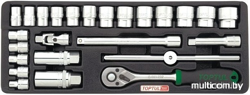 Набор торцевых головок Toptul GCAT2502 25 предметов