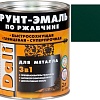 Грунт-эмаль Dali По ржавчине 3 в 1, 2 л (зеленый мох, RAL 6005)