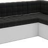 Угловой диван Мебель-АРС Ганновер правый 208x82x133 (велюр черный НВ-178 17)