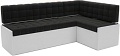 Угловой диван Мебель-АРС Ганновер правый 208x82x133 (велюр черный НВ-178 17)