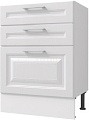 Шкаф напольный Горизонт Классик 50 3 ящика кухонный (арктик)