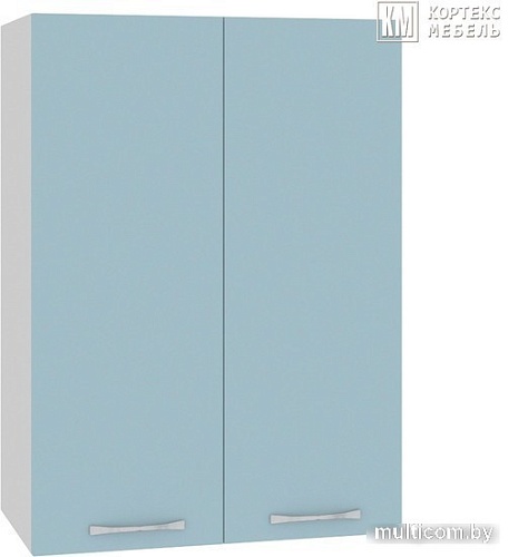 Шкаф навесной Кортекс-мебель Корнелия Мара ВШ50 (голубой