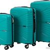 Комплект чемоданов Pride PP-9702 (3шт, бирюзовый)