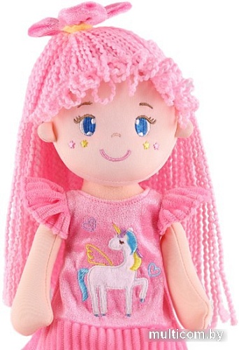 Кукла Maxitoys Лера с розовыми волосами в платье MT-CR-D01202318-35