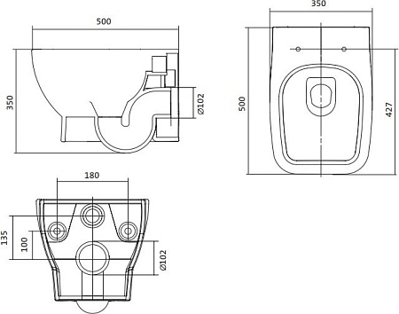 Унитаз Santek Нео 1.WH30.2.423