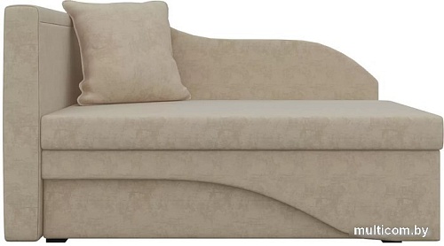 Тахта Лига диванов Гармония левая (микровельвет, бежевый)