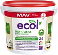 Краска Ecol 34 ВД-АК-2034 3 л (белый матовый)