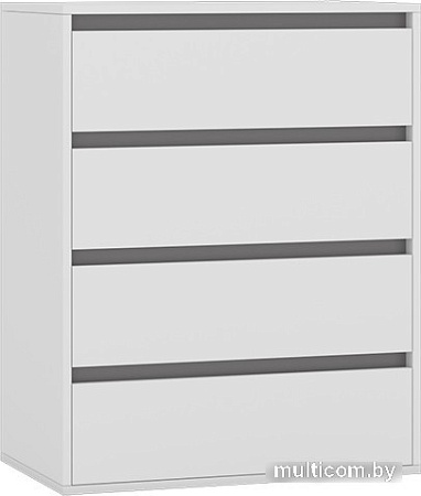 Комод Интермебель Рио-1 (белый/графит серый)