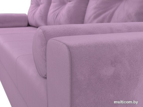 Угловой диван Mio Tesoro Верона лайт левый (микровельвет, сиреневый)