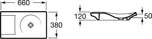 Умывальник Roca Urbi 2 66x38 (327226000)