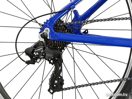 Велосипед Kross Hexagon 1.0 S/17" 2024 (синий глянцевый)