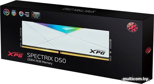 Оперативная память A-Data XPG Spectrix D50 RGB 8ГБ DDR4 3600 МГц AX4U36008G18I-SW50