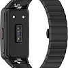 Браслет Rumi Snake металлический блочный для Huawei Band 6 / Honor Band 6 (черный)