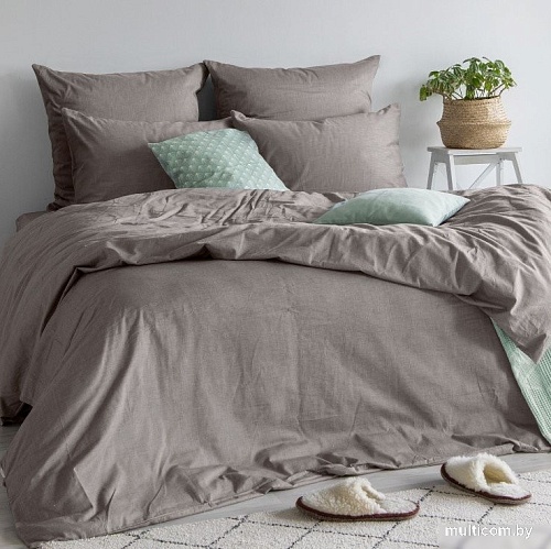 Постельное белье Verossa на резинке 200x200x20 776174 (Melange Mokko)